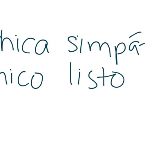 Writing Sentences in Spanish.