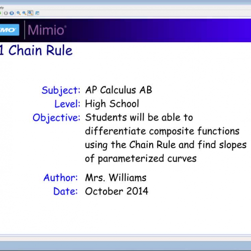 4.1 Chain Rule