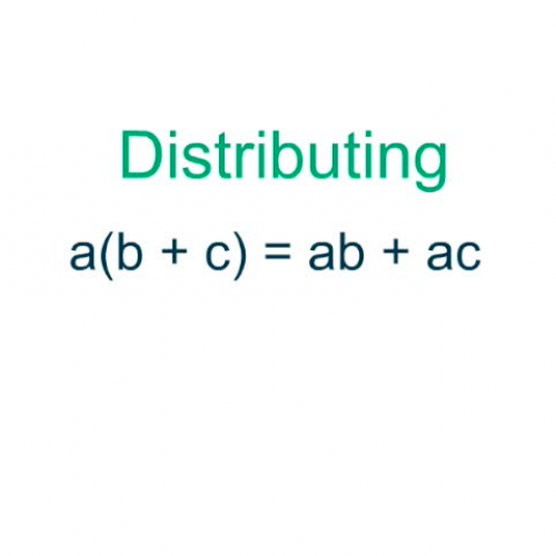 The Distributive Property