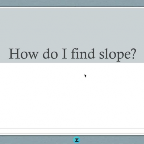How do I find Slope?