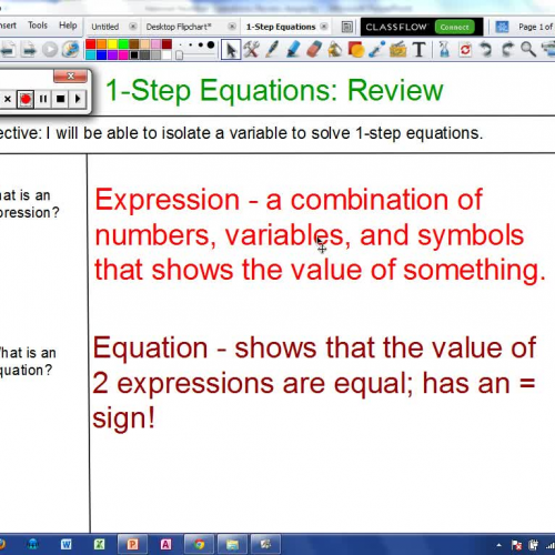 1-Step Equations