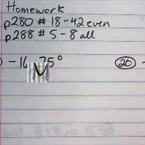 L10-03 HW Check p281 & p288