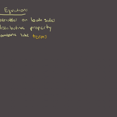 Multi-Step Equations