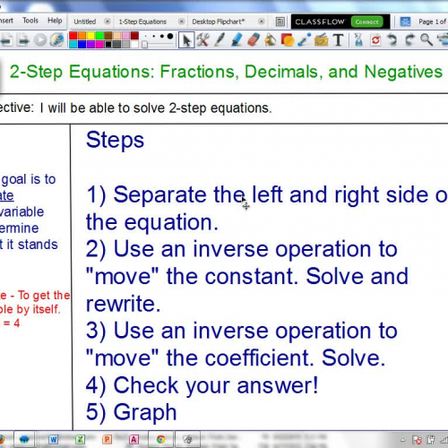2 -Step Equations Part 2