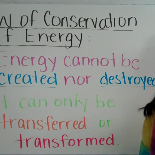 Law of Conservation of Energy Notes