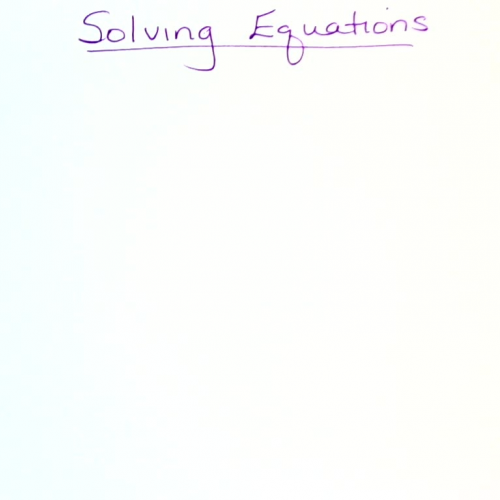 Corbin 5 Solving one and two step Equations