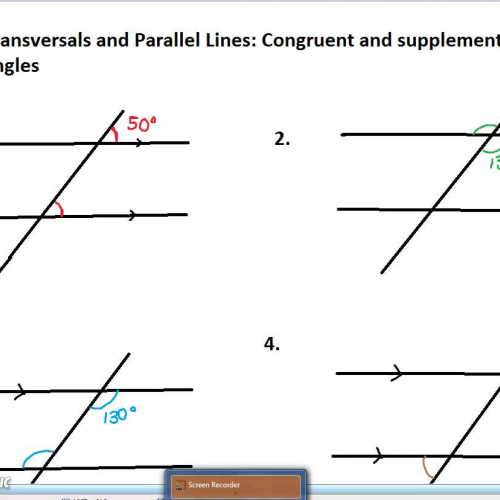 Parallel lines and Transversals