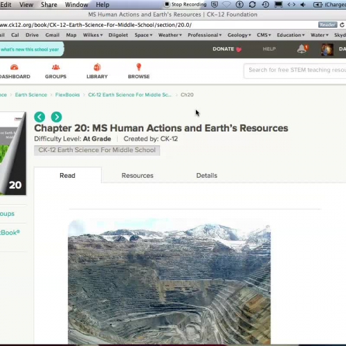 20.1 CK12 Earth Science for Middle School -  Use and Conservation of Resources