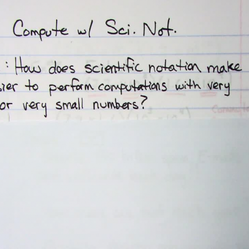 Computing with Scientific Notation