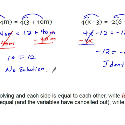 1.2 Solving Variables On Both Sides