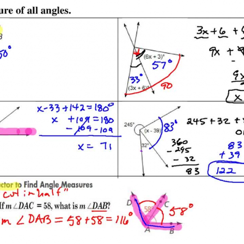 1.4  Exploring Angle Pairs