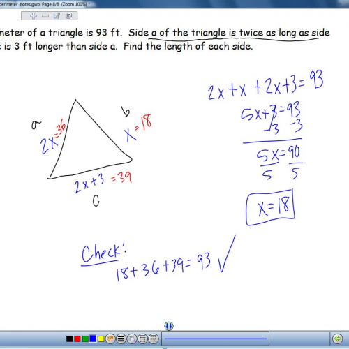 Equation Applications-Perimeter Video