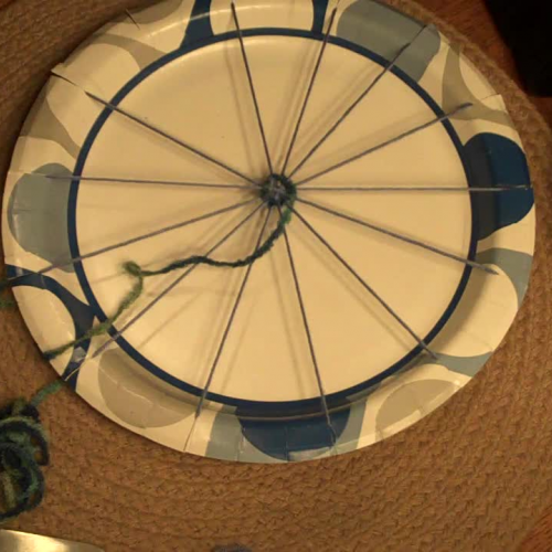 Paper Plate Weaving