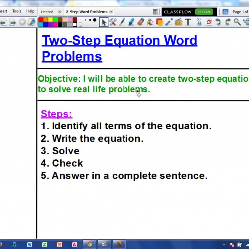 2-Step Word Problems