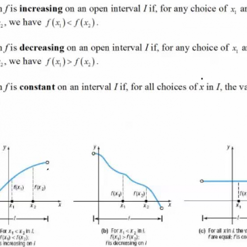 Definition of Increasing, Decreasing, Constant 3.3