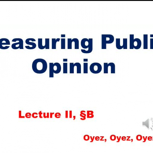 2b - Measuring Public Opinion