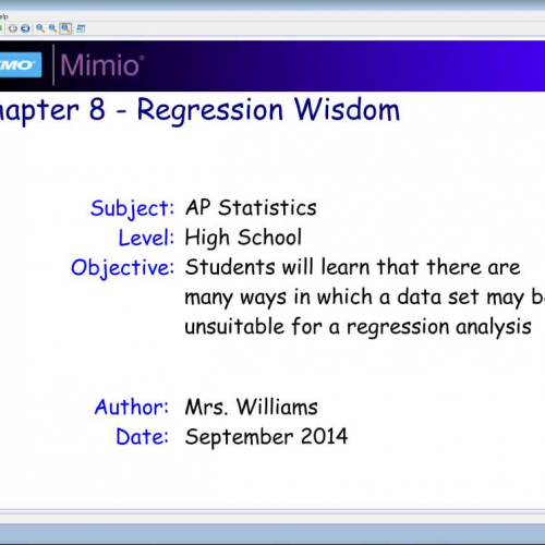 Chapter 8 - Regression Wisdom