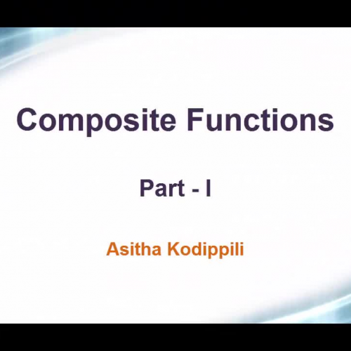 Composite Functions - Part 1