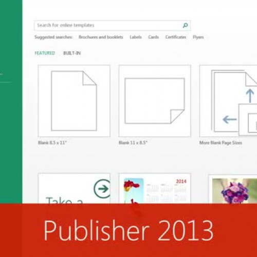 Whats New in Publisher  2013