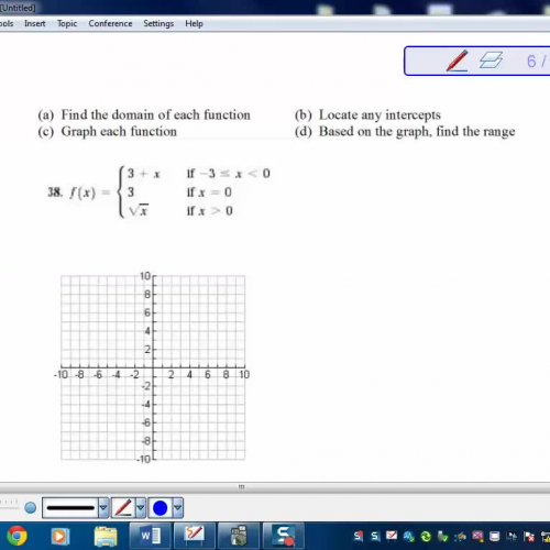 Graphing Piecewise Functions 3.4