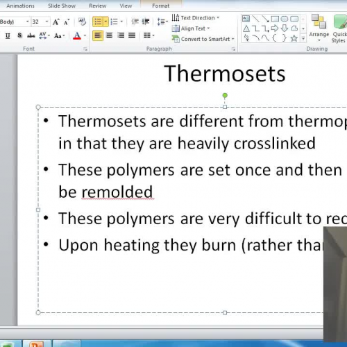 Polymer Chemistry Thermosets