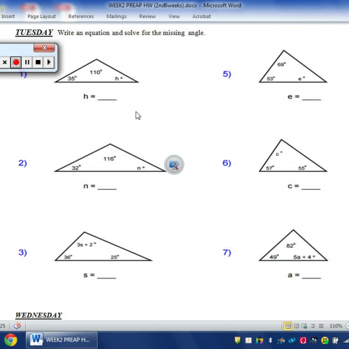 2sw Week 2 Pre AP HW