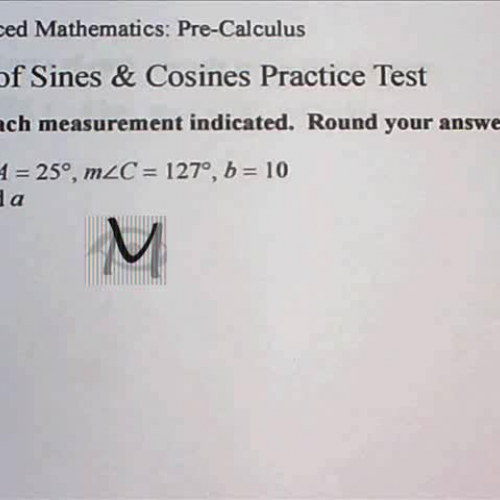 L12 - Law of Sines & Cosines Study Guide