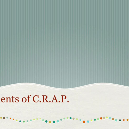 The Elements of CRAP