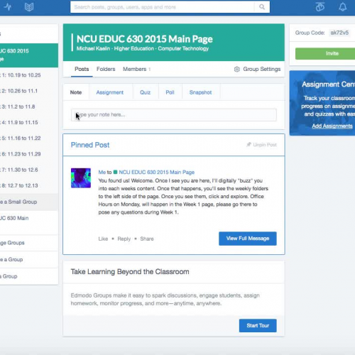 Using Folders in Edmodo