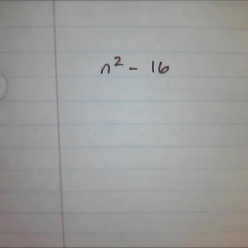 Factoring Difference of Two Squares