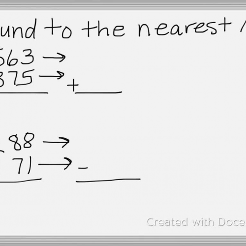 Estimating Sums and Differences of Whole Numbers
