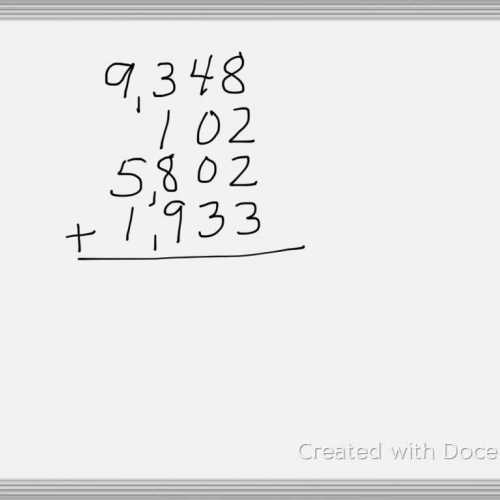 Adding Whole Numbers