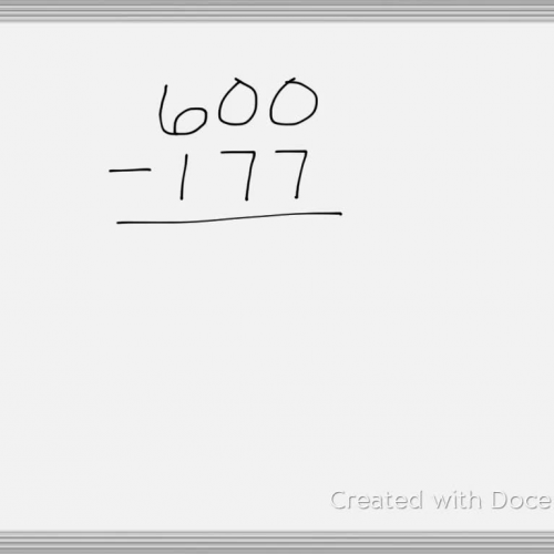 Subtracting Across Zeros
