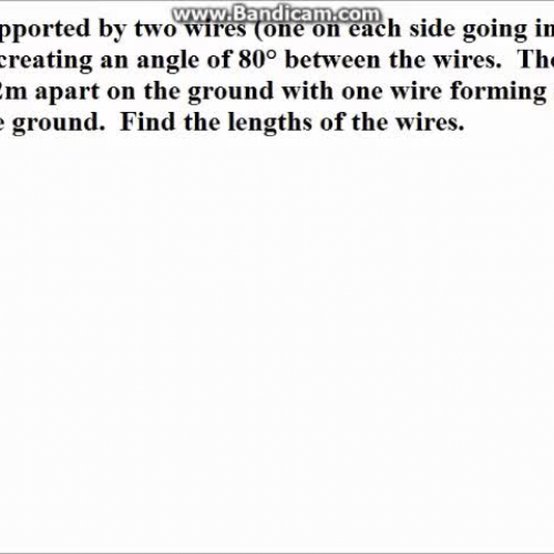 L12-05 - Law of Sines & Cosines Word Problems