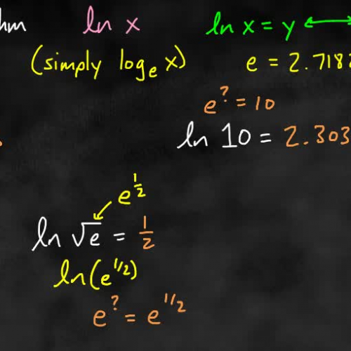 Pre-Calc @ Harrison: Natural Logs Part I