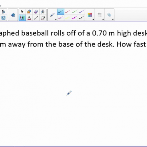 01 Horizontal Projectiles Examples