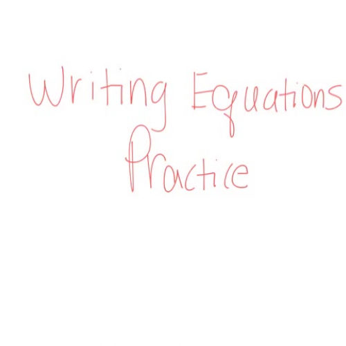 10/22 practice writing equations slope intercept form