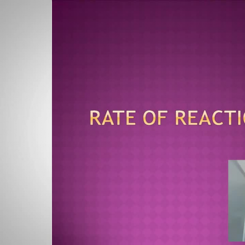 Rate of Reaction Part 1