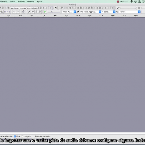 Importar Pistas en Audacity