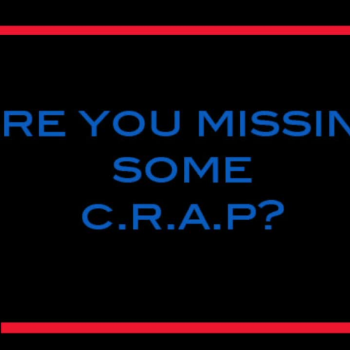 Good Designers Know Their  C.R.A.P
