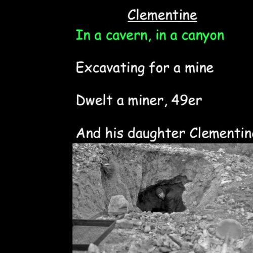 Clementine sing-along