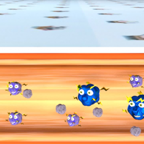 Educational science cartoon encourages interest in electricity and energy saving