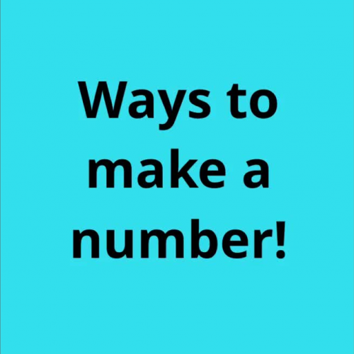 Ways to make Numbers