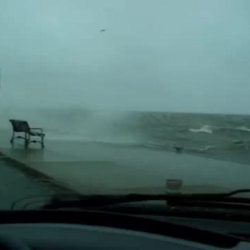 Hurricane Patricia Shot From The Pier