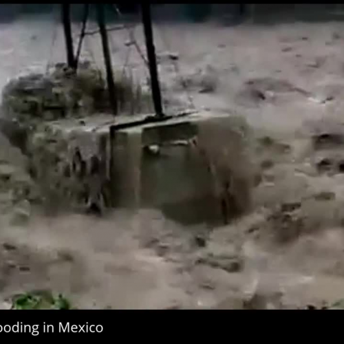 River Flooding From Hurricane Patricia