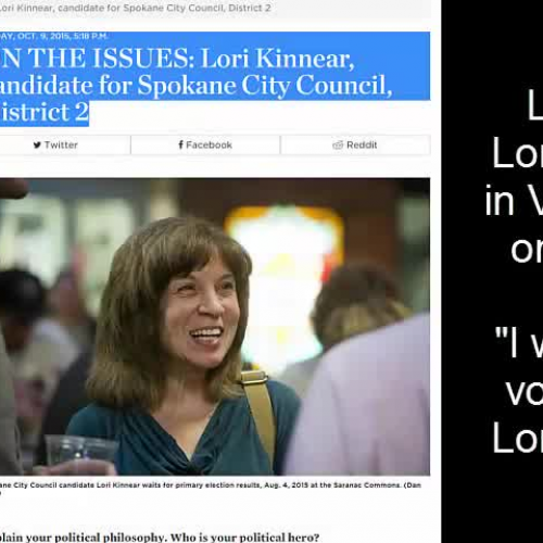 Lori Kinnear - Votes NO on Prop 1 by Envision Spokane