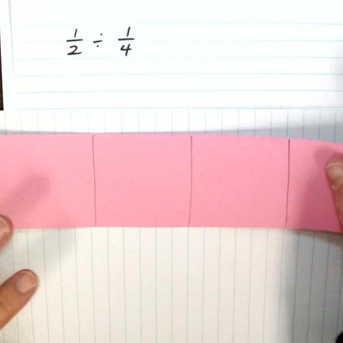 Dividing Fractions (with bar models and fraction strips)