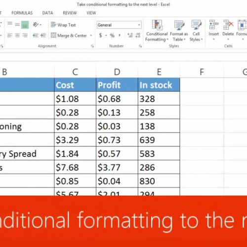 Take conditional formatting to the next level