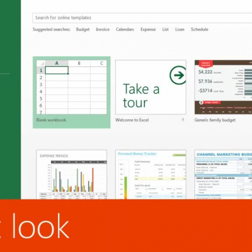 A first look at Excel 2013