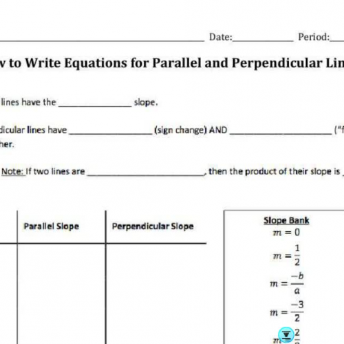 Parallel and Perpendicular Note Video
